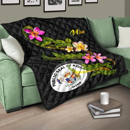 Niue Polynesian Quilt - Plumeria Tribal