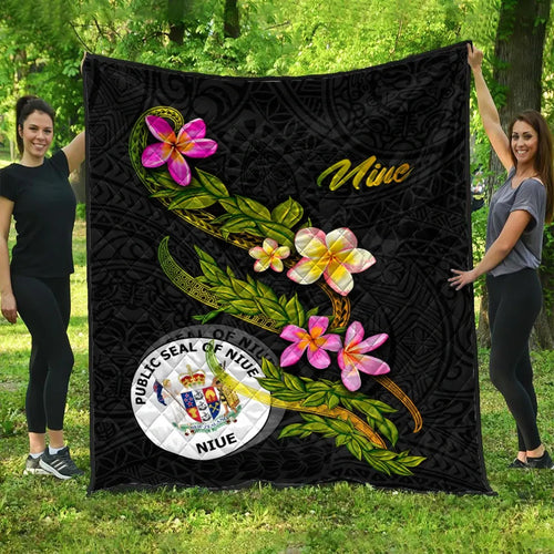 Niue Polynesian Quilt - Plumeria Tribal