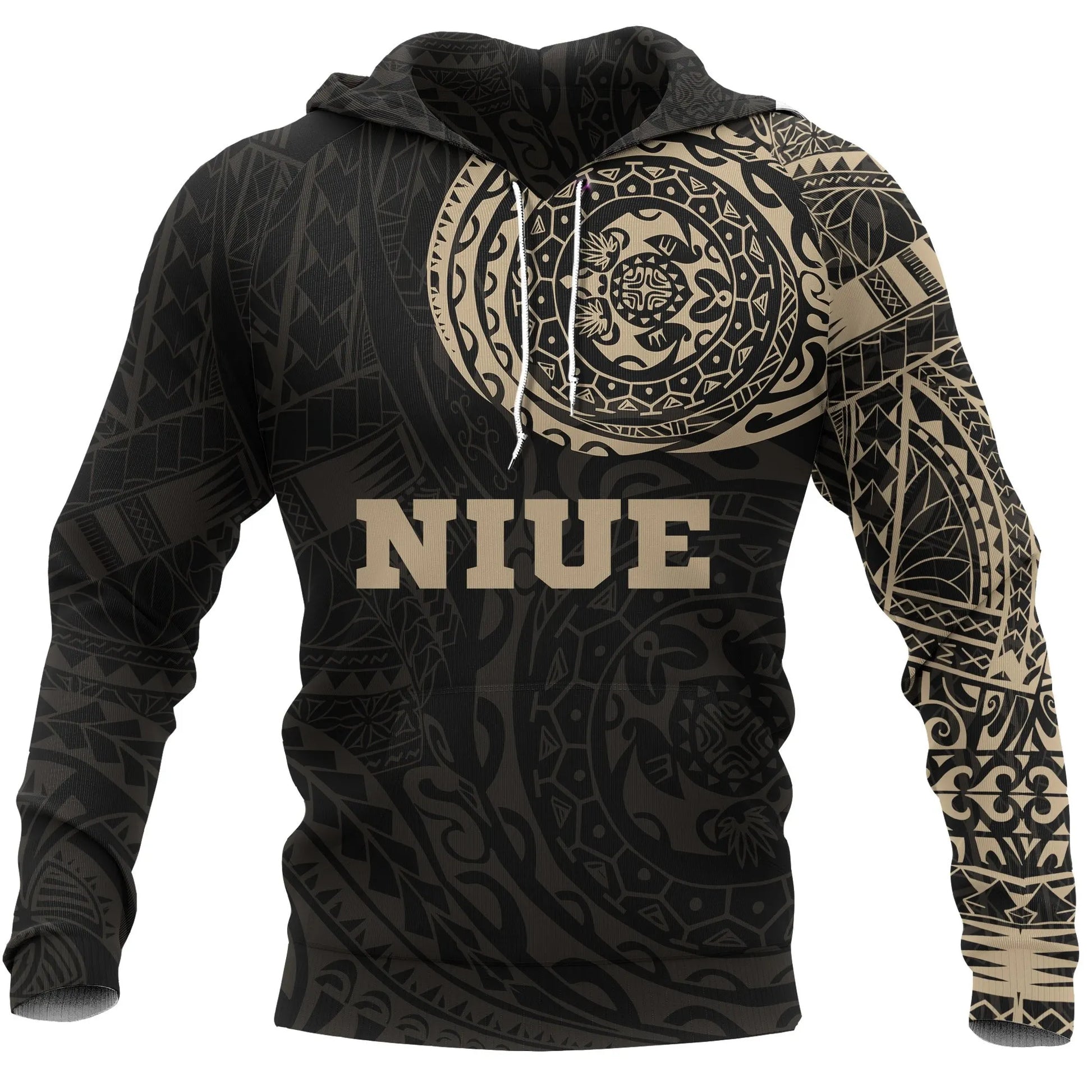 Niue Hoodie - Niue Polynesian Tattoo Style