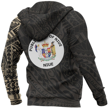 Niue Hoodie - Niue Polynesian Tattoo Style