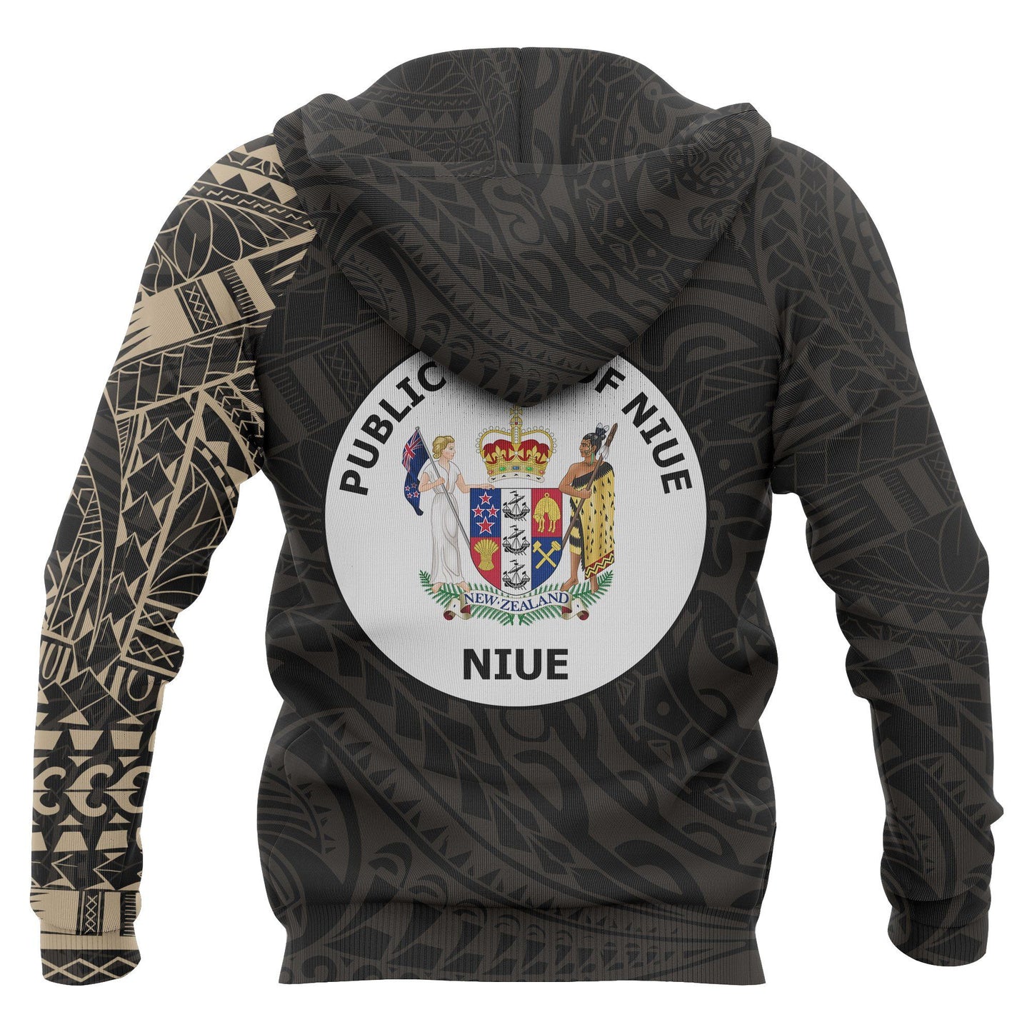Niue Hoodie - Niue Polynesian Tattoo Style