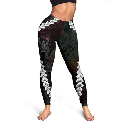Niue Polynesian Women Legging - Chain Polynesian