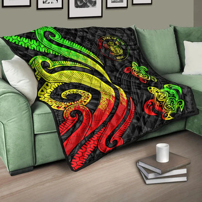 Niue Premium Quilt - Reggae Tentacle Turtle