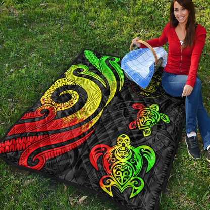 Niue Premium Quilt - Reggae Tentacle Turtle