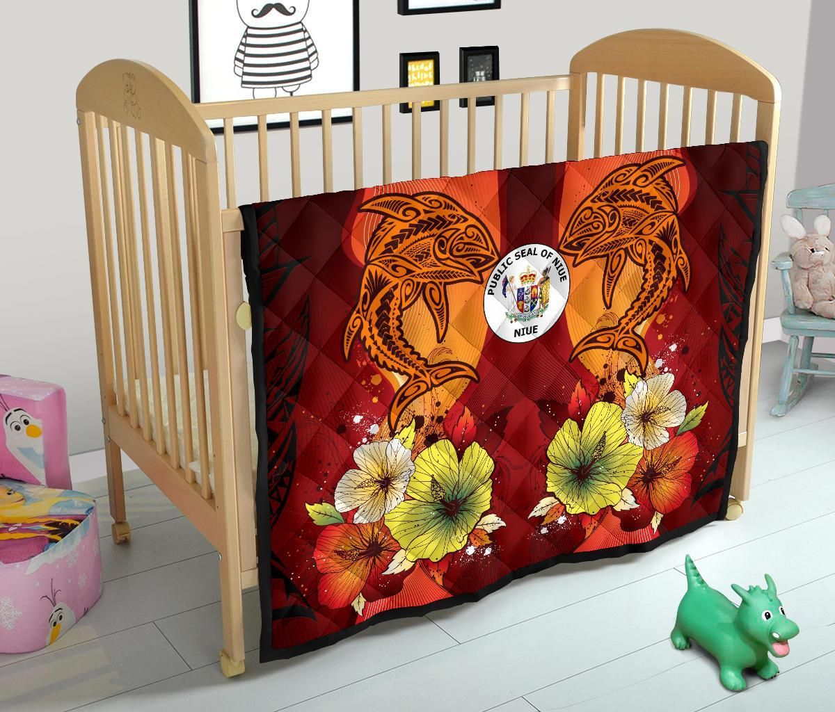 Niue Premium Quilt - Tribal Tuna Fish