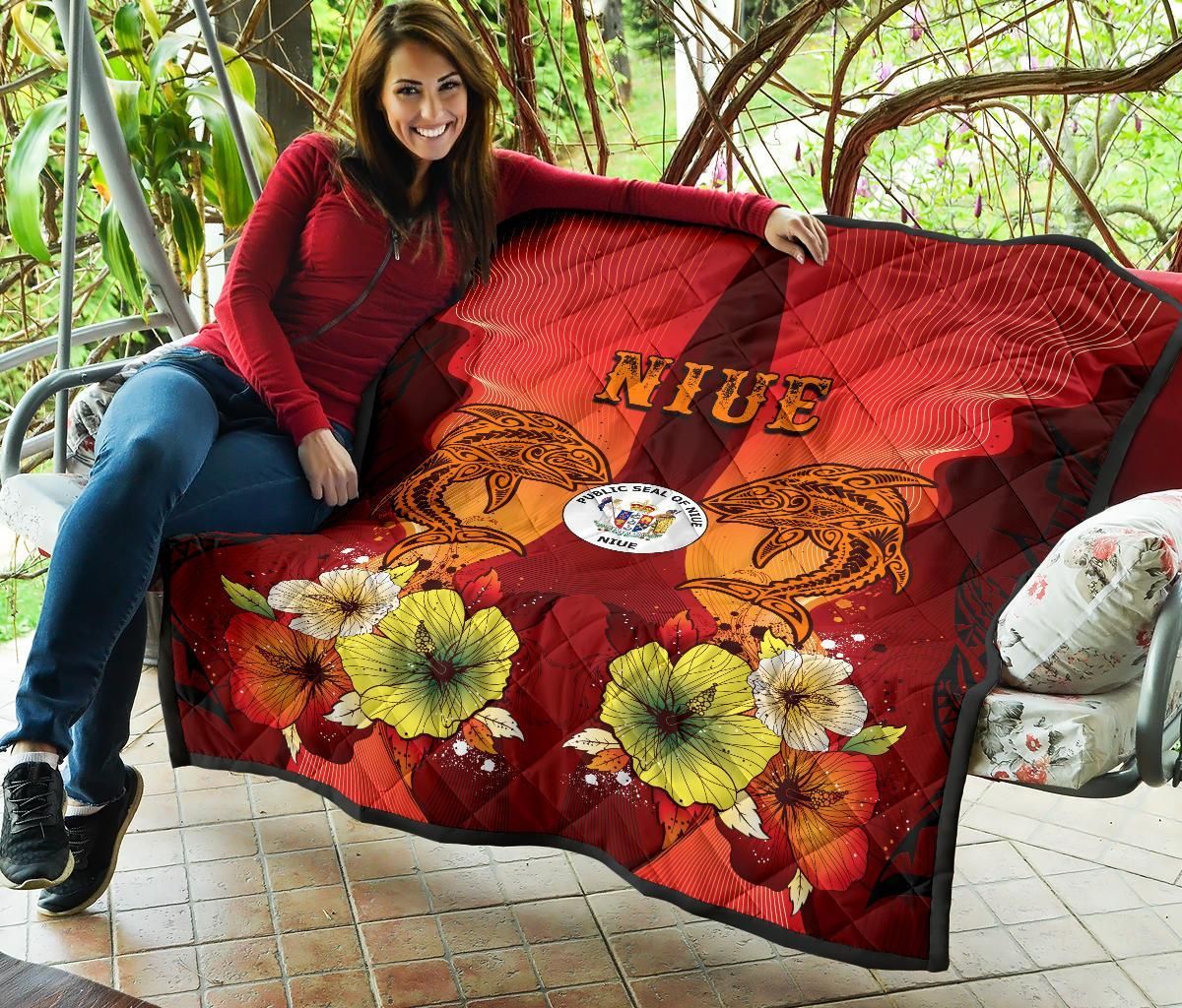 Niue Premium Quilt - Tribal Tuna Fish