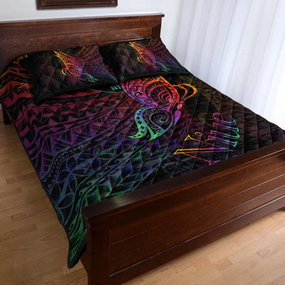 Niue Quilt Bed Set - Butterfly Polynesian Style