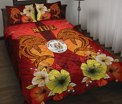 Niue Quilt Bed Sets - Tribal Tuna Fish