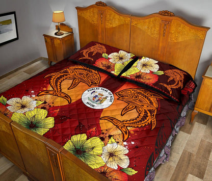 Niue Quilt Bed Sets - Tribal Tuna Fish