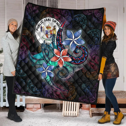 Niue Quilt - Plumeria Flowers Style