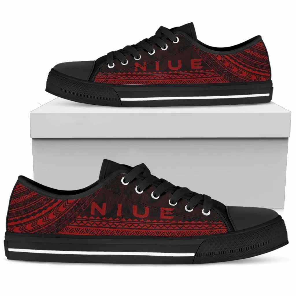 Niue Low Top Shoes - Polynesian Red Chief Version