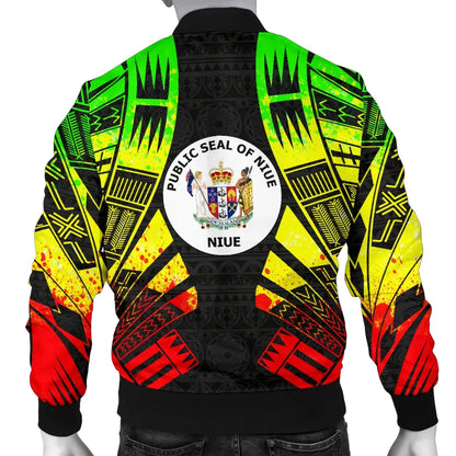 Niue Bomber Jackets - Polynesian Tattoo Reggae