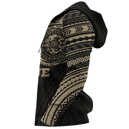 Niue Hoodie - Niue Turtle Polynesian Tattoo Style