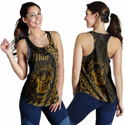 Niue Women Racerback Tank - Wings Style