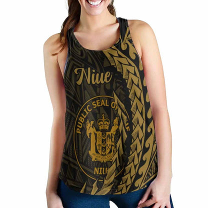Niue Women Racerback Tank - Wings Style