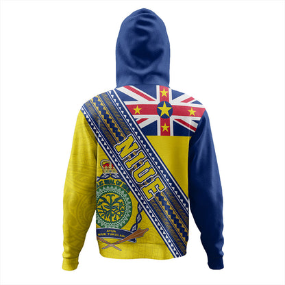 Niue Hoodie Flag And Coat Of Arms