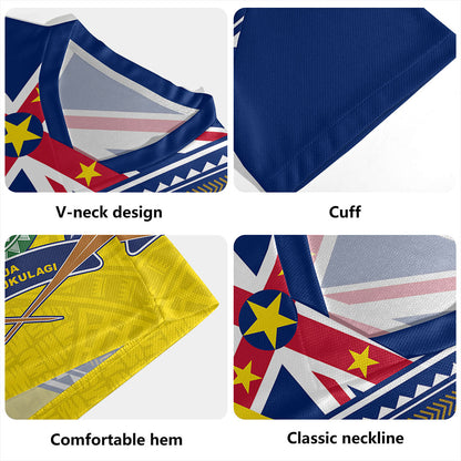 Niue Rugby Jersey Flag And Coat Of Arms