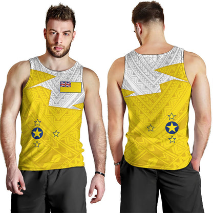 Niue Tank Top Polynesian Tattoo Flag And Coat Of Arms