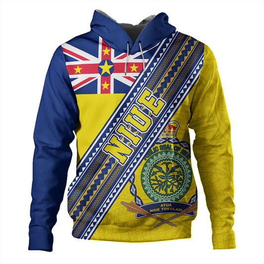 Niue Hoodie Flag And Coat Of Arms