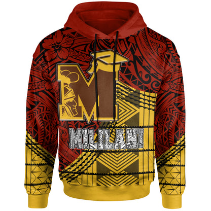 Hawaii Mililani High School Custom Hoodie - Mililani High School Polynesian Pattern