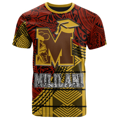 Hawaii Mililani High School Custom T- Shirt - Mililani High School Polynesian Pattern