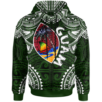 Guam Hoodie - Custom Guam Independence Day '' Wish You A Very Happy Independence Day '' With Polynesian Patterns