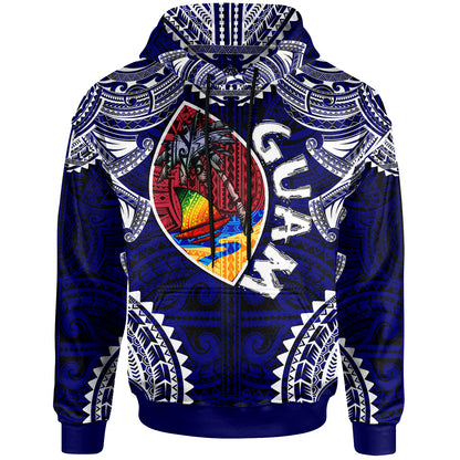 Guam Hoodie - Custom Guam Independence Day '' Wish You A Very Happy Independence Day '' With Polynesian Patterns