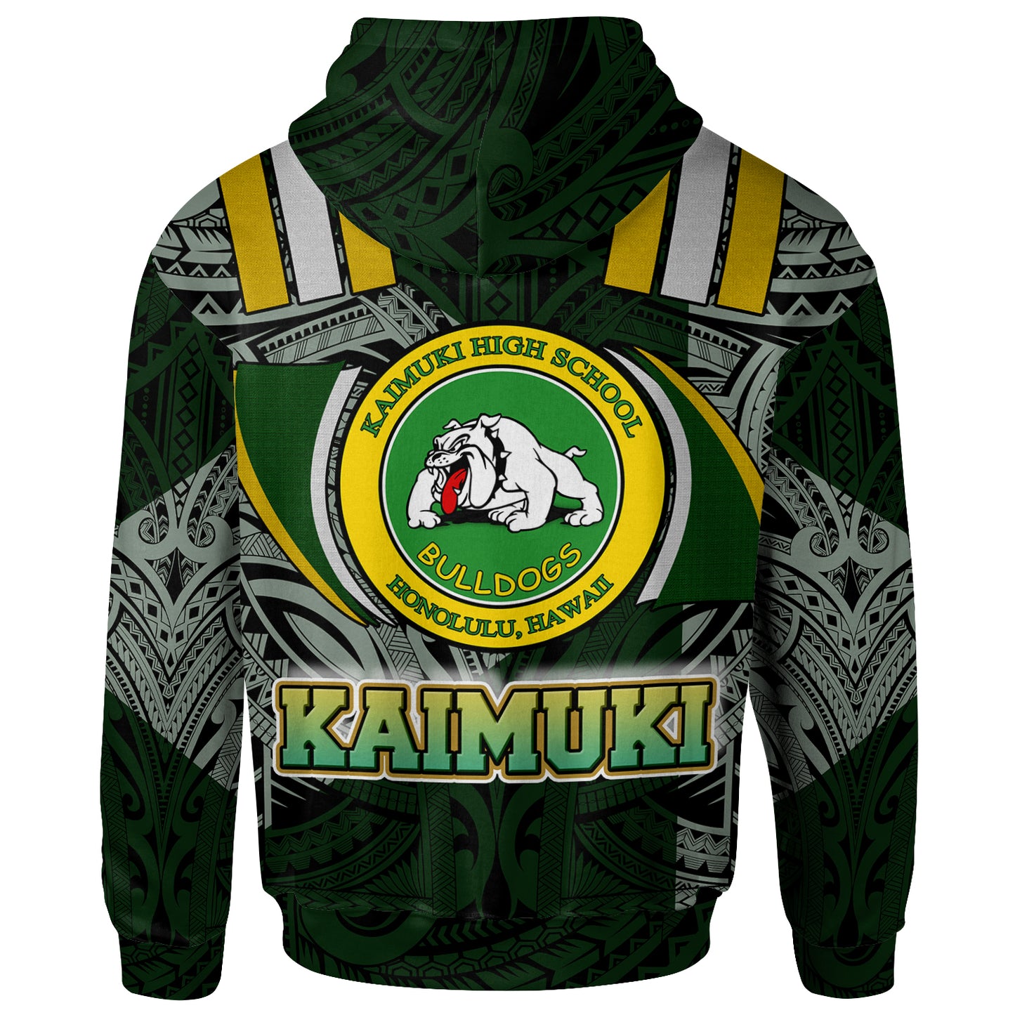 Hawaii Kaimuki High School Hoodie - Custom Kaimuki High School Polynesian Pattern Hoodie