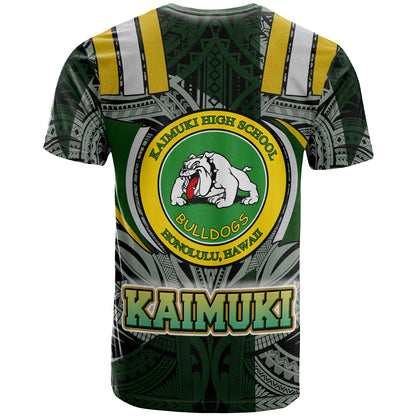 Hawaii Kaimuki High School T- Shirt - Custom Kaimuki High School Polynesian Pattern T- Shirt