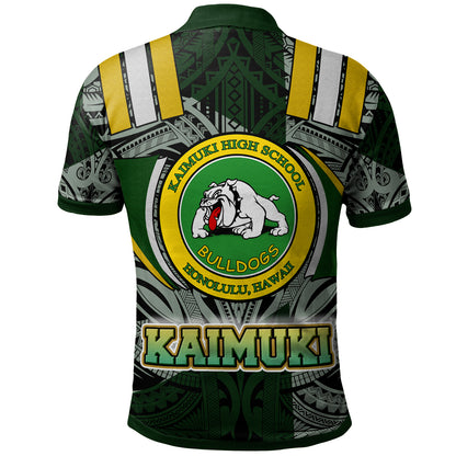 Hawaii Kaimuki High School Polo Shirt - Custom Kaimuki High School Polynesian Pattern Polo Shirt