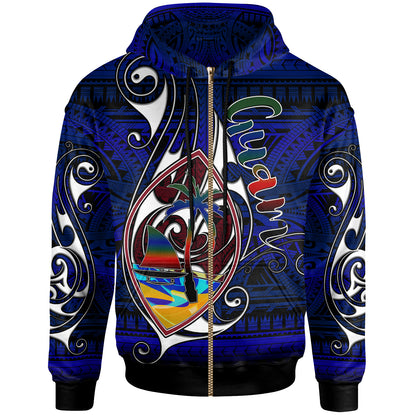 Guam Hoodie - Custom Guam Independence Day With Hook Polynesian Patterns
