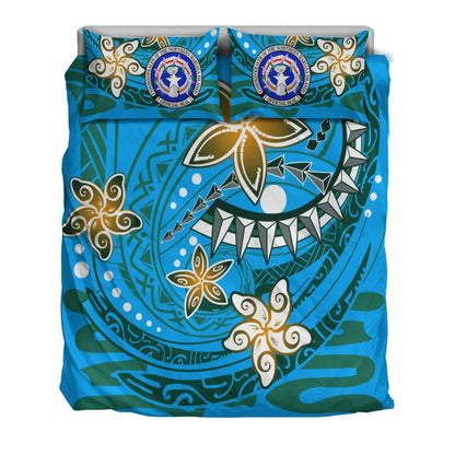Northern Mariana Bedding Set - Spring Style Blue Color