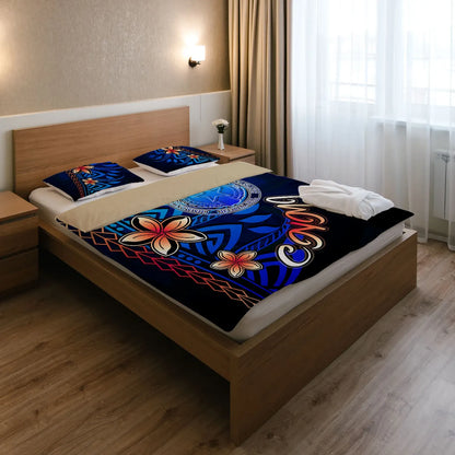 Northern Mariana Islands Bedding Set - Vintage Tribal Mountain