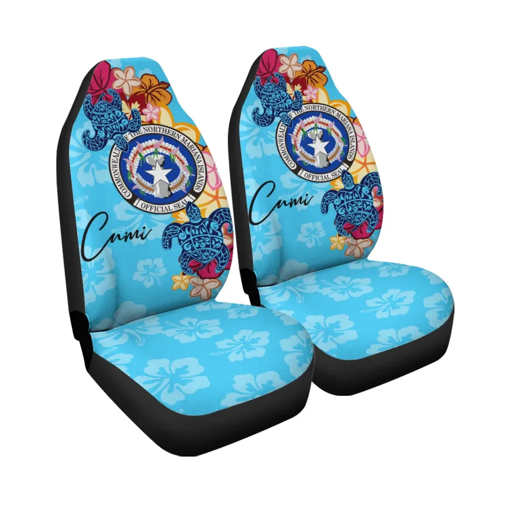 Northern Mariana Islands Car Seat Cover - Tropical Style