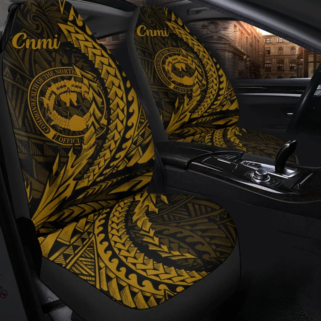Northern Mariana Islands Car Seat Cover - Wings Style