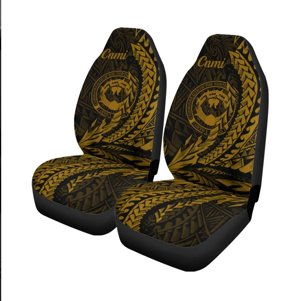 Northern Mariana Islands Car Seat Cover - Wings Style