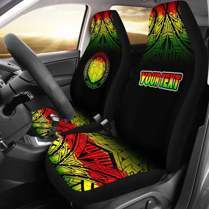 Northern Mariana Islands Custom Personalised Car Seat Covers - Northern Mariana Islands Seal Fog Reggae Style
