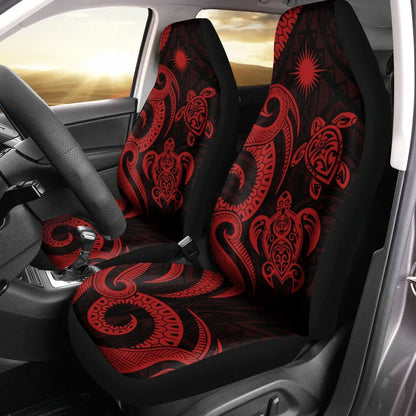Northern Mariana Islands Car Seat Covers - Red Tentacle Turtle