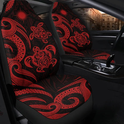 Northern Mariana Islands Car Seat Covers - Red Tentacle Turtle