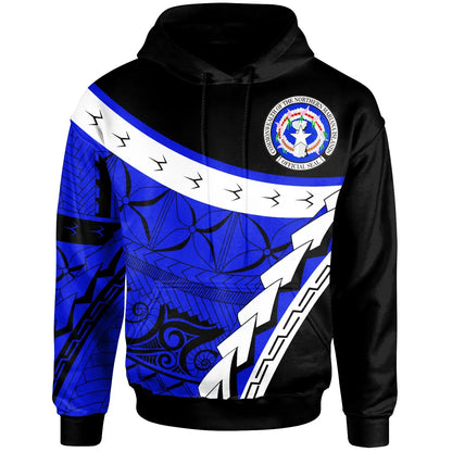 Northern Mariana Islands - Custom Personalised Hoodie - Proud Of Northern Mariana Islands Blue Color