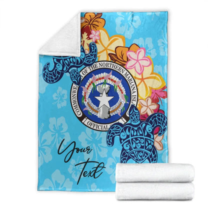 Northern Mariana Islands Custom Personalised Premium Blanket - Tropical Style