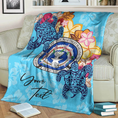 Northern Mariana Islands Custom Personalised Premium Blanket - Tropical Style