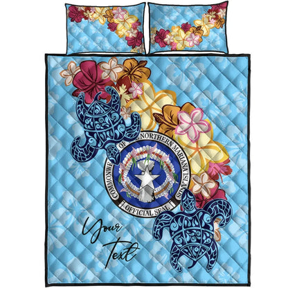 Northern Mariana Islands Custom Personalised Quilt Bed Set - Tropical Style