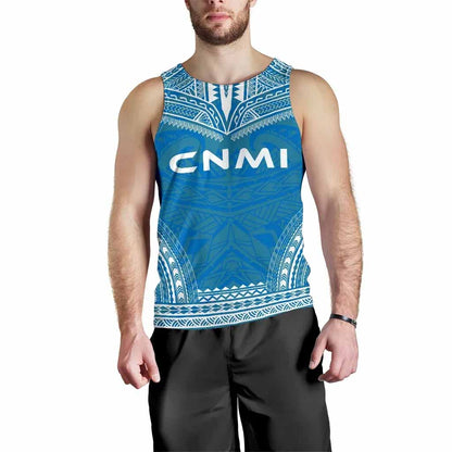 Northern Mariana Islands Men Tank Top - Polynesian Chief Flag Version