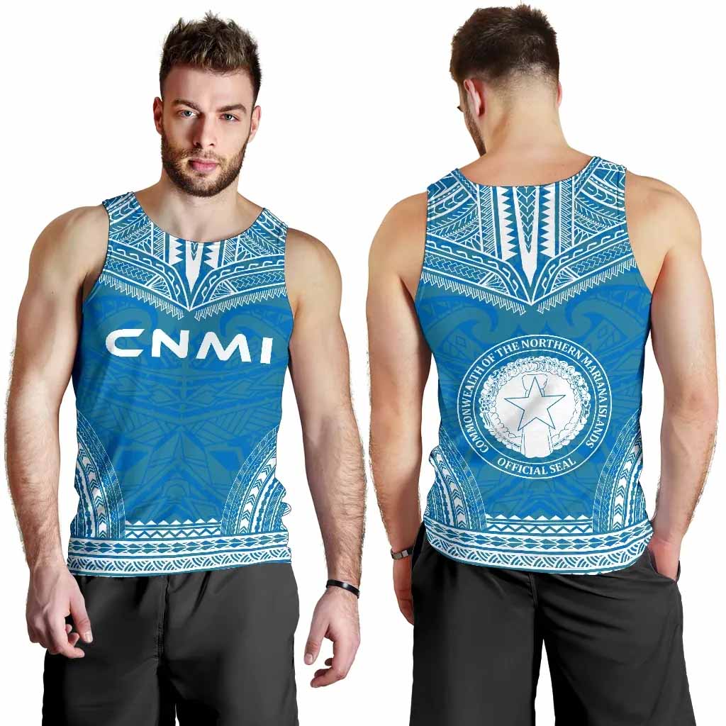 Northern Mariana Islands Men Tank Top - Polynesian Chief Flag Version