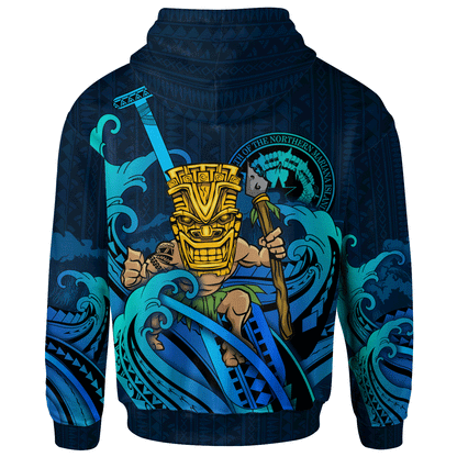 Northern Mariana Islands Hoodie - Tiki And Waves