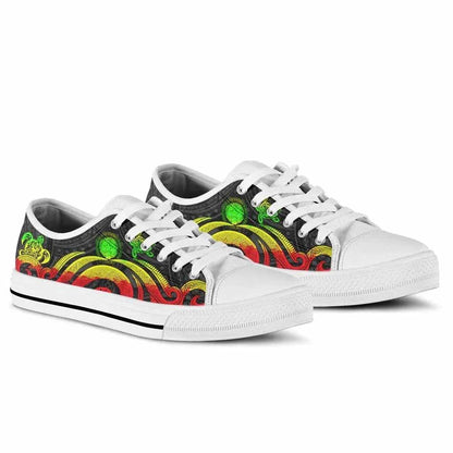 Northern Mariana Islands Low Top Shoes - Reggae Tentacle Turtle