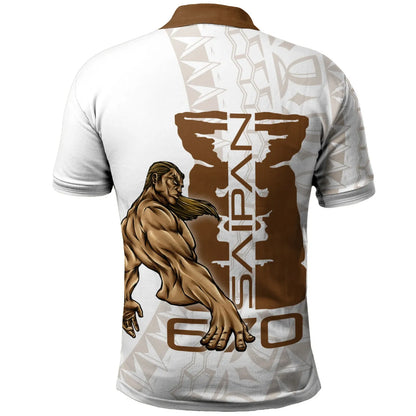 Northern Mariana Islands Polo Shirt - Saipan With Warrior