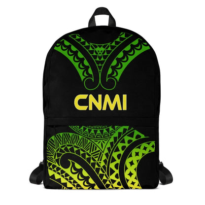 Northern Mariana Islands Polynesian Backpack - Reggae Tribal Pattern