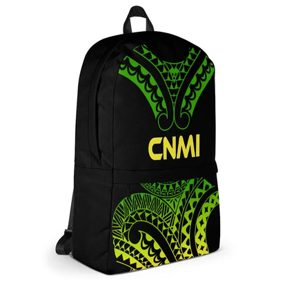 Northern Mariana Islands Polynesian Backpack - Reggae Tribal Pattern